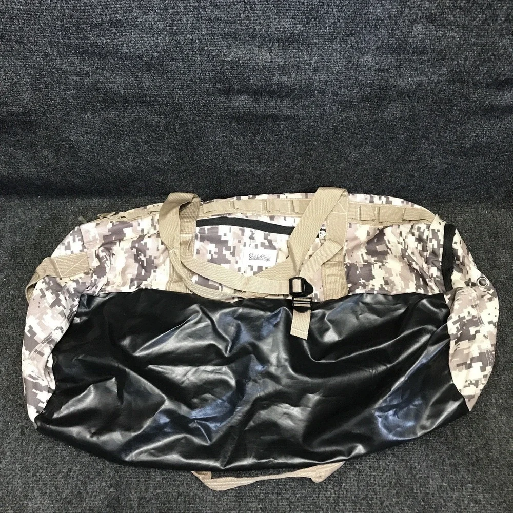 ScarletSkye Medium Size Camp 2 Pocket Digital Camo Duffle Bag w/ Molle Webbing